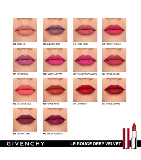 givenchy le rouge deep velvet lipstick 100|givenchy le rouge lipstick 37.